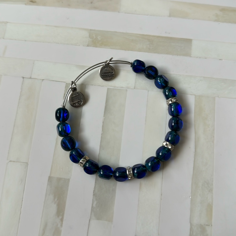 Alex and Ani Blue Beaded Bracelet